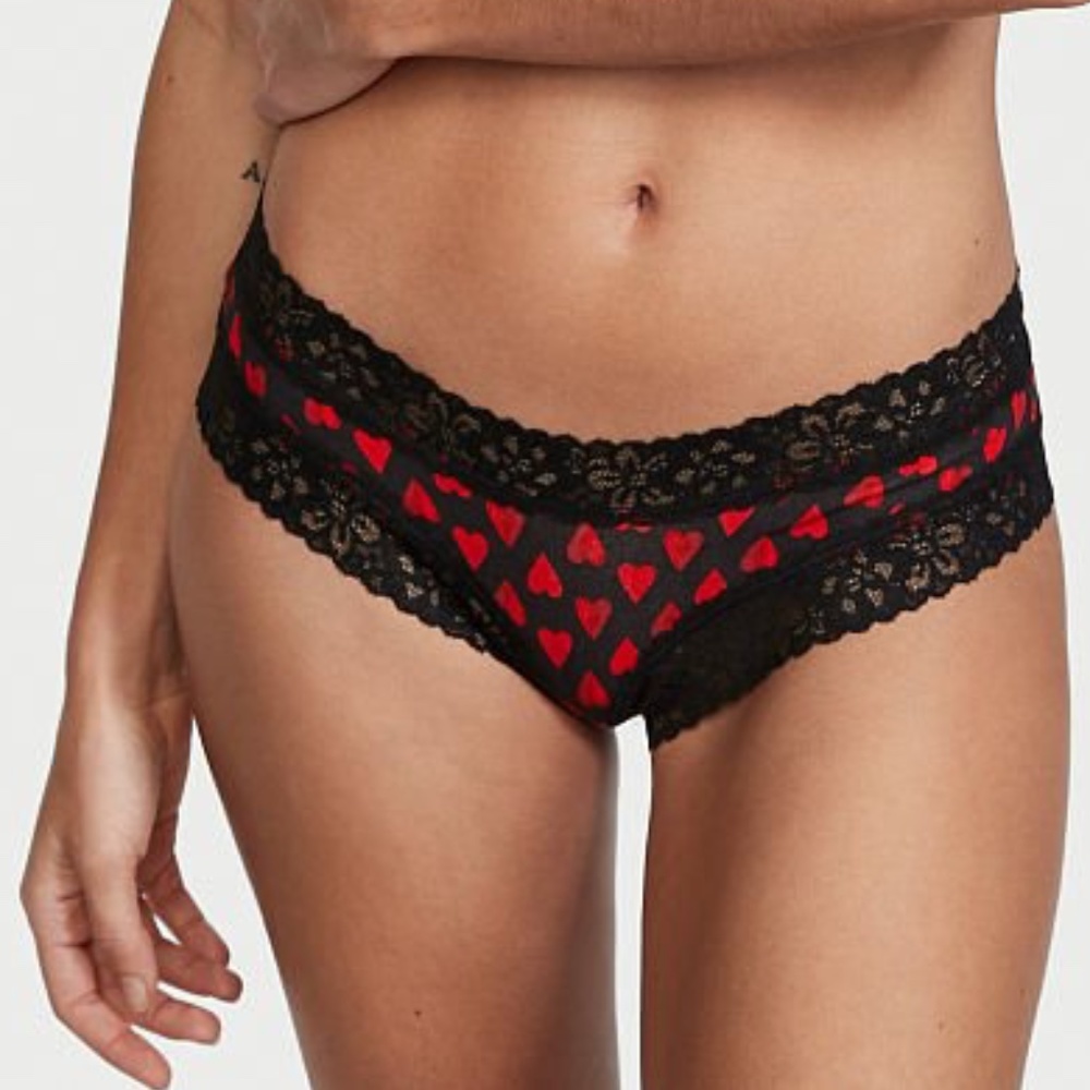 VS❤️ Lace Waist Cheeky Hearts Victoria's Secret Valentine’s Day NWT - Picture 9 of 16